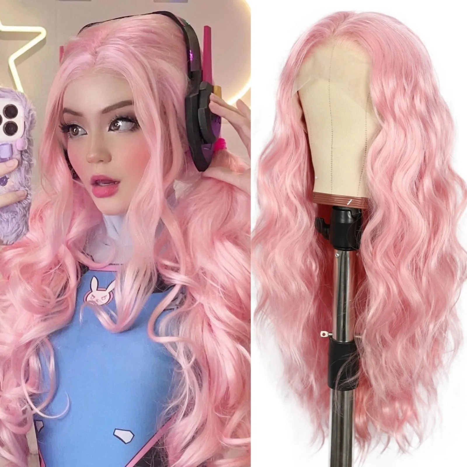 Long Wavy Lace Front Wigs for Women 13×4 Lace Glueless Wig with Natural Hairl...
Long Wavy Lace Front Wigs for Women 13×4 Lace Glueless Wig with Natural Hairl...