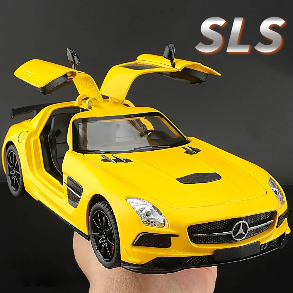 1:24 SLS SLR Diecast Alloy Miniature Sport Car Model Toy Front Wheel Steering Sound Light Pull Back Doors Opened Vehice Boy Gift
1:24 SLS SLR Diecast Alloy Miniature Sport Car Model Toy Front Wheel Steering Sound Light Pull Back Doors Opened Vehice Boy Gift
