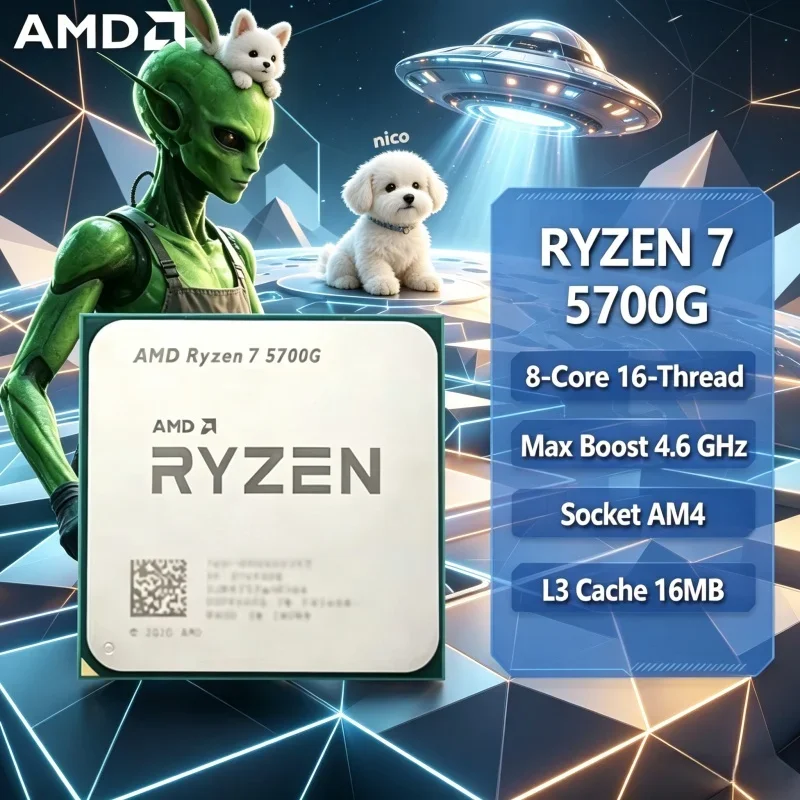 Sleek 2026 Fresh Stock AMD Ryzen 7 5700G 8-Core 16-Thread Vega8 Graphics AM4 65W Gaming CPU Without Cooler
Sleek 2026 Fresh Stock AMD Ryzen 7 5700G 8-Core 16-Thread Vega8 Graphics AM4 65W Gaming CPU Without Cooler
