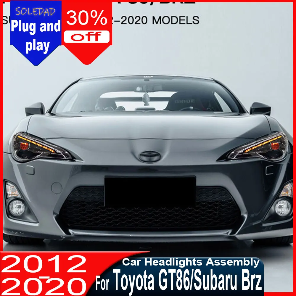 Car Headlight Assembly For Toyota GT86 BRZ 2012-2020 LED Flowing Water FlickerHead Lamp DRL Headlights Plug and Play
Car Headlight Assembly For Toyota GT86 BRZ 2012-2020 LED Flowing Water FlickerHead Lamp DRL Headlights Plug and Play