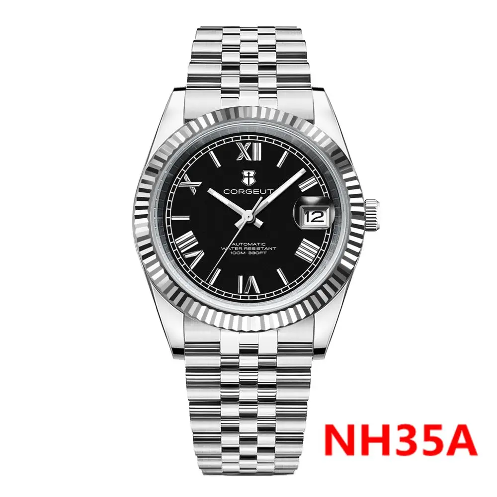 Luxury 36mm/39mm Watch Men Clock Roman Dial Stainless Steel Sapphire Mechanical Wristwatches NH35 Movement Waterproof reloj
Luxury 36mm/39mm Watch Men Clock Roman Dial Stainless Steel Sapphire Mechanical Wristwatches NH35 Movement Waterproof reloj