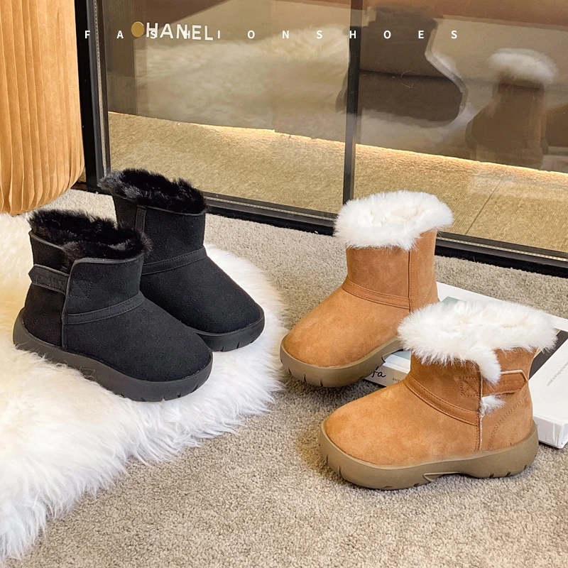 Детские зимние ботинки, плюшевые теплые модные детские полусапожки, однотонные универсальные зимние ботинки 2025, новые ботильоны для мальчиков и девочек с мягкой подошвой
Детские зимние ботинки, плюшевые теплые модные детские полусапожки, однотонные универсальные зимние ботинки 2025, новые ботильоны для мальчиков и девочек с мягкой подошвой