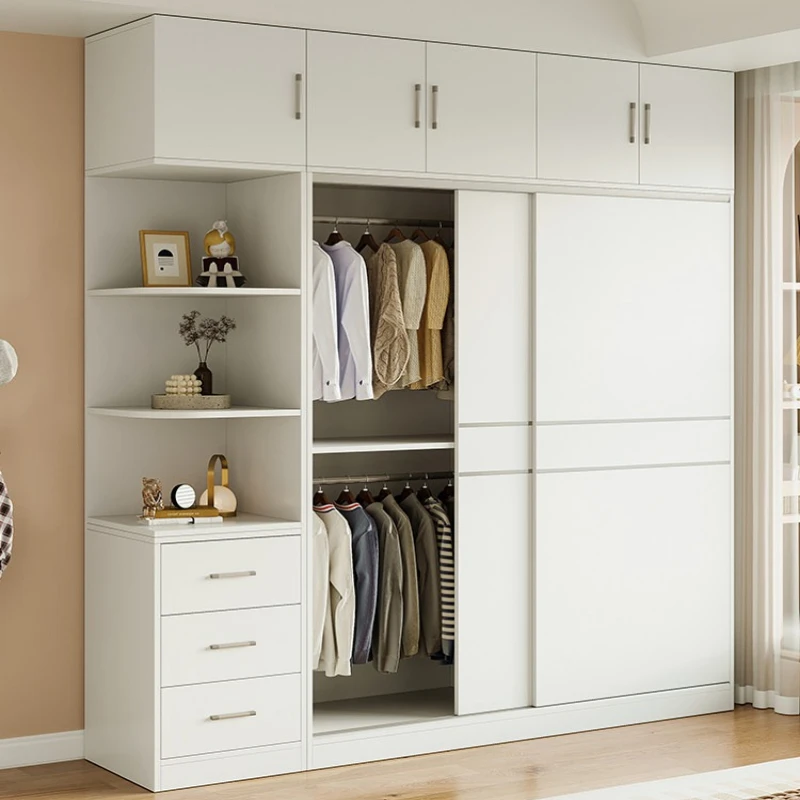 sliding door large wardrobe white wood elegant minimalist clothes closet large capacity muebles para hogar bedroom furniture
sliding door large wardrobe white wood elegant minimalist clothes closet large capacity muebles para hogar bedroom furniture