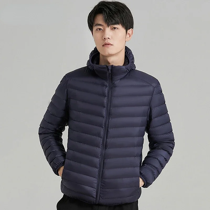 Men Ultralight White Duck Down Jacket with Hood Male Autumn Winter Outwear Casual Loose Coat Portable Storage Bag
Men Ultralight White Duck Down Jacket with Hood Male Autumn Winter Outwear Casual Loose Coat Portable Storage Bag