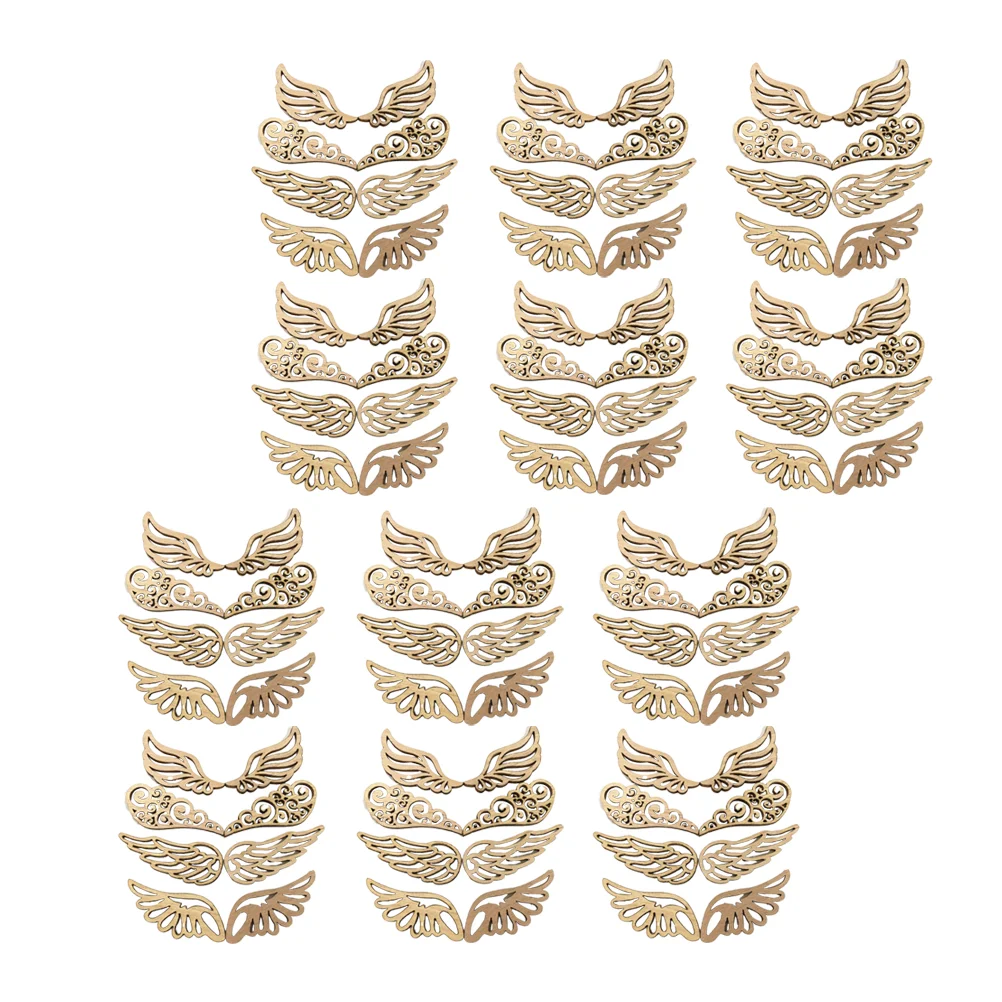80 Pcs Wood Chip Patch Wooden Wings Craft Angel Mini Macrame Wall Hanging Plant Statue
80 Pcs Wood Chip Patch Wooden Wings Craft Angel Mini Macrame Wall Hanging Plant Statue
