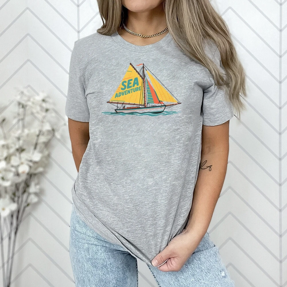 Sea Adventure Letters Y2K Women‘s Clothes Cotton Casual T-Shirt Crew Neck Graphic Tees Street Wear Colorful Cute Cartoon
Sea Adventure Letters Y2K Women‘s Clothes Cotton Casual T-Shirt Crew Neck Graphic Tees Street Wear Colorful Cute Cartoon