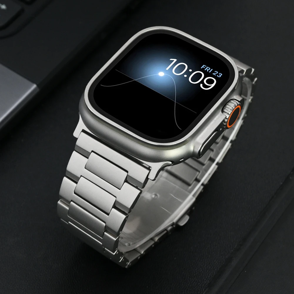 Ремешок из титанового металла для Apple Watch Ultra 2 49 мм, браслет для iWatch ultra Series 9 8 7 6 5 4 3 se 45 мм 42 44 мм
Ремешок из титанового металла для Apple Watch Ultra 2 49 мм, браслет для iWatch ultra Series 9 8 7 6 5 4 3 se 45 мм 42 44 мм