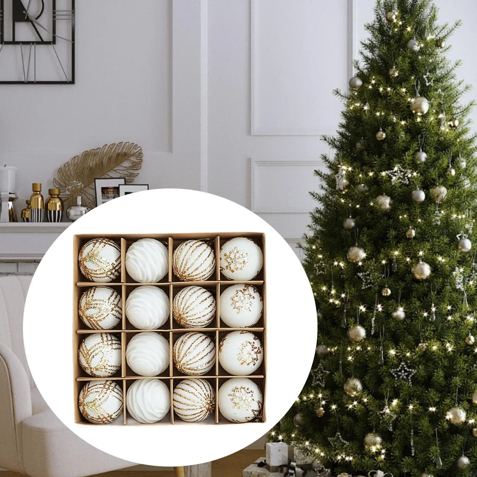 Shatterproof Christmas Tree Baubles Large Plastic Ornaments Set for Indoor Home Decorations Festive Gifts
Shatterproof Christmas Tree Baubles Large Plastic Ornaments Set for Indoor Home Decorations Festive Gifts