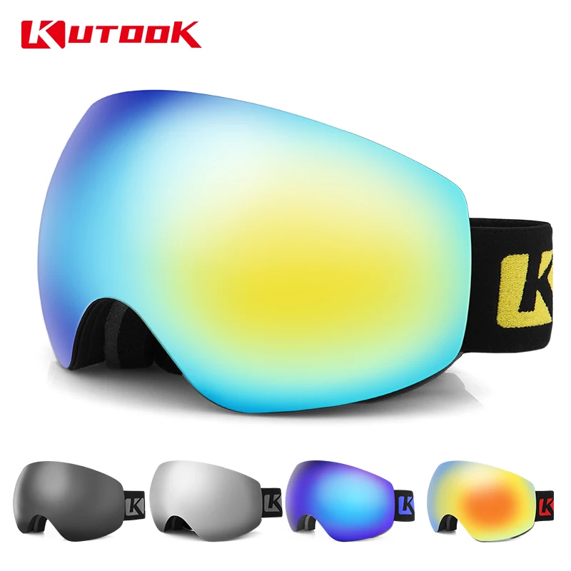 KUTOOK Ski Goggles Anti-Fog Snowboard Goggles with Dual-Layer Cylindrical Lens HD Clear Vision Windproof Protective Eyewear Man
KUTOOK Ski Goggles Anti-Fog Snowboard Goggles with Dual-Layer Cylindrical Lens HD Clear Vision Windproof Protective Eyewear Man