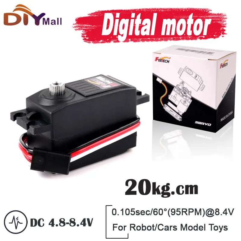 FT5478M 20KG High Torque Digital Servo 7.4V Metal Gear 180 Degree For RC Car Robot Model Boat Drone Arm Control
FT5478M 20KG High Torque Digital Servo 7.4V Metal Gear 180 Degree For RC Car Robot Model Boat Drone Arm Control