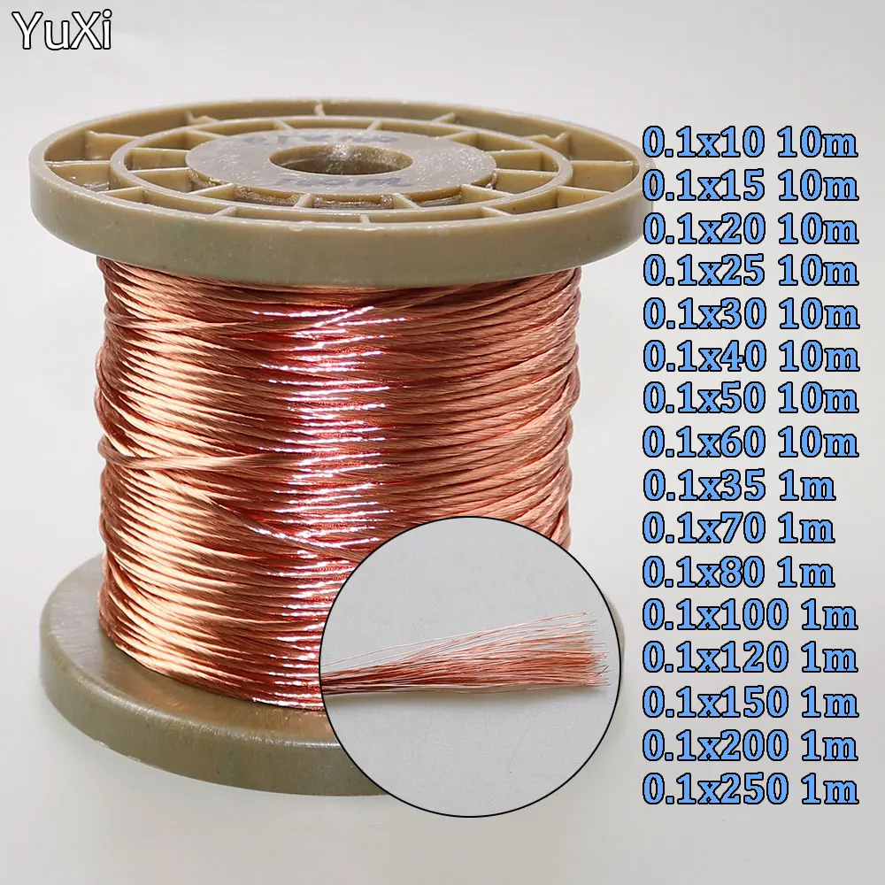 0.1x10 0.1x20 0.1x25 0.1x30 0.1x35 0.1x40 0.1x80 0.1x100/200 Strands Litz Wire 0.1mm Polyurethane Enameled Copper Stranded Wire
0.1x10 0.1x20 0.1x25 0.1x30 0.1x35 0.1x40 0.1x80 0.1x100/200 Strands Litz Wire 0.1mm Polyurethane Enameled Copper Stranded Wire