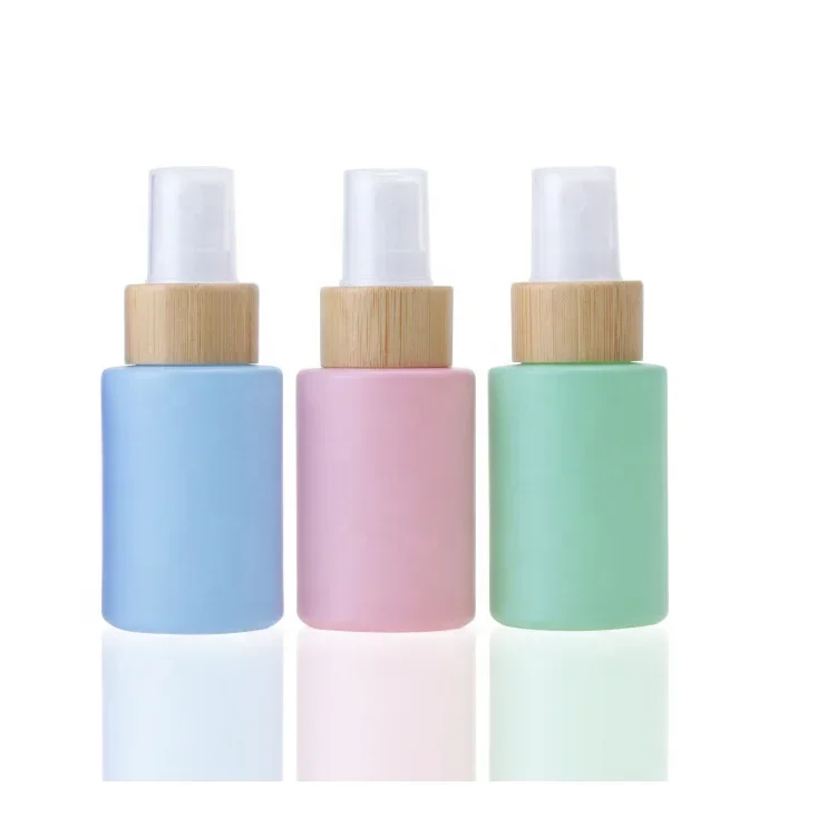 Colorful Flat Shoulder Thick Frosted Glass Alcohol Liquid Press Bottles Empty Round Glass Spray Perfume Bottle With Wooden Cap
Colorful Flat Shoulder Thick Frosted Glass Alcohol Liquid Press Bottles Empty Round Glass Spray Perfume Bottle With Wooden Cap