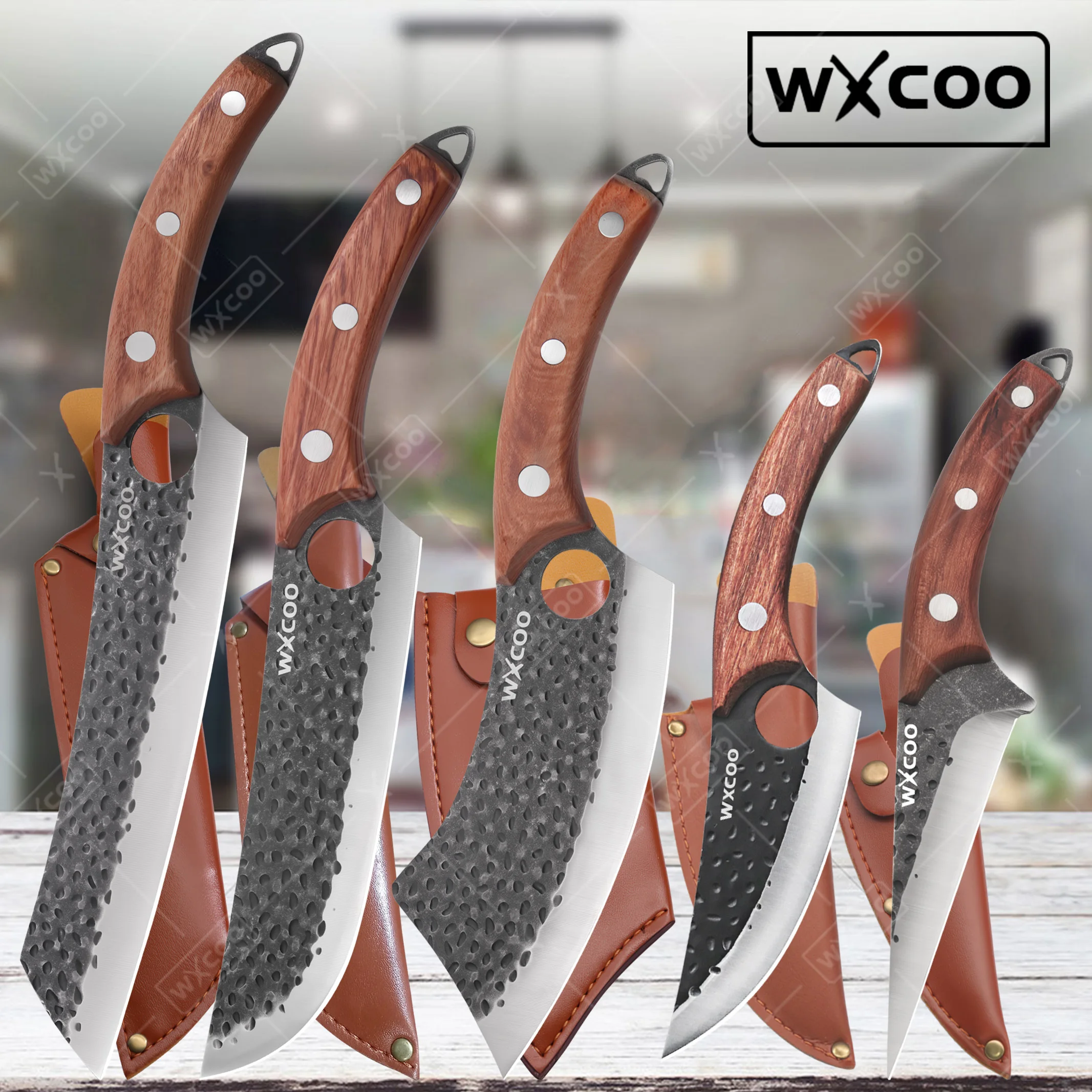 WXCOO Kitchen Knife Set Handmade Forged Butcher Knife Practical Kitchen Tools Professional Cooking Knife Multifunction
WXCOO Kitchen Knife Set Handmade Forged Butcher Knife Practical Kitchen Tools Professional Cooking Knife Multifunction
