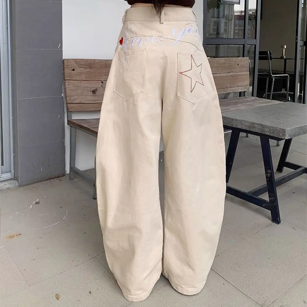 Fashion High Waist Denim Jeans Baggy Loose Star Jeans Women Y2k Retro Wide Leg Cowboy Pants Party
Fashion High Waist Denim Jeans Baggy Loose Star Jeans Women Y2k Retro Wide Leg Cowboy Pants Party