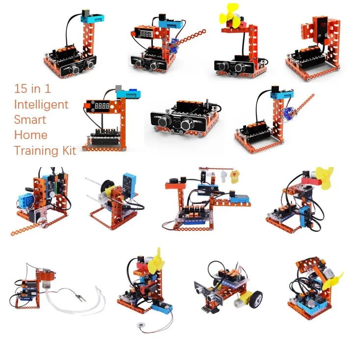 WeeeMake 15 in 1 Smart Home Training Kit Easy to Code Multiple Board with ELF ATmega 328p for Education & Maker
WeeeMake 15 in 1 Smart Home Training Kit Easy to Code Multiple Board with ELF ATmega 328p for Education & Maker