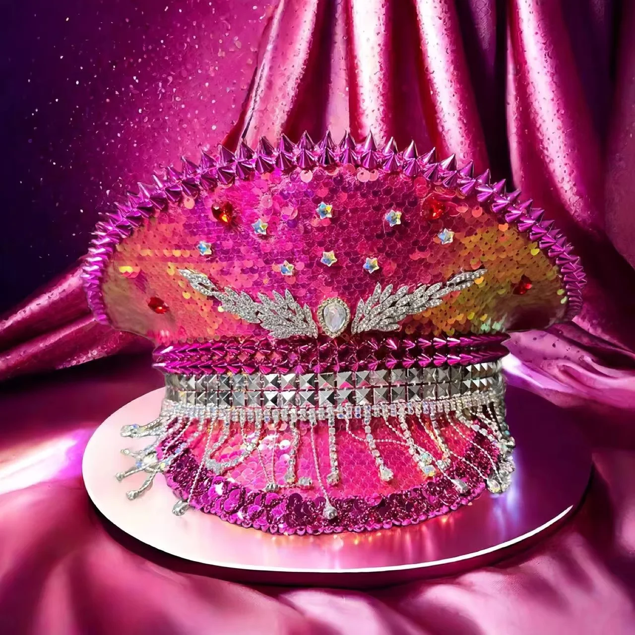 Steampunk Captain Hat Rhinestone for Mardi Gras, Carnival, Rave Festivals Accessories & Party Cap for Women & Men
Steampunk Captain Hat Rhinestone for Mardi Gras, Carnival, Rave Festivals Accessories & Party Cap for Women & Men