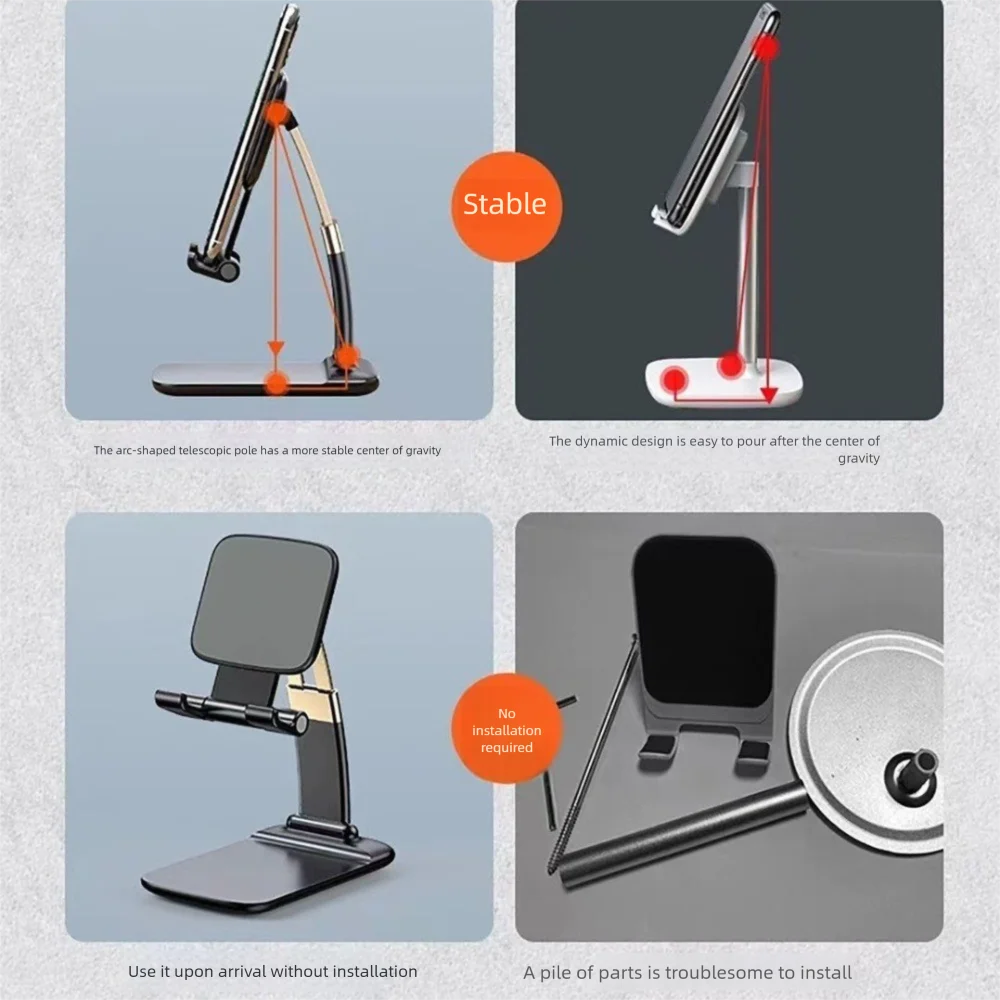 New Foldable Mobile Phone Stand Silicone Protection Stable Smartphone Bracket Adjustable Universal Desktop Tablet Holder
New Foldable Mobile Phone Stand Silicone Protection Stable Smartphone Bracket Adjustable Universal Desktop Tablet Holder