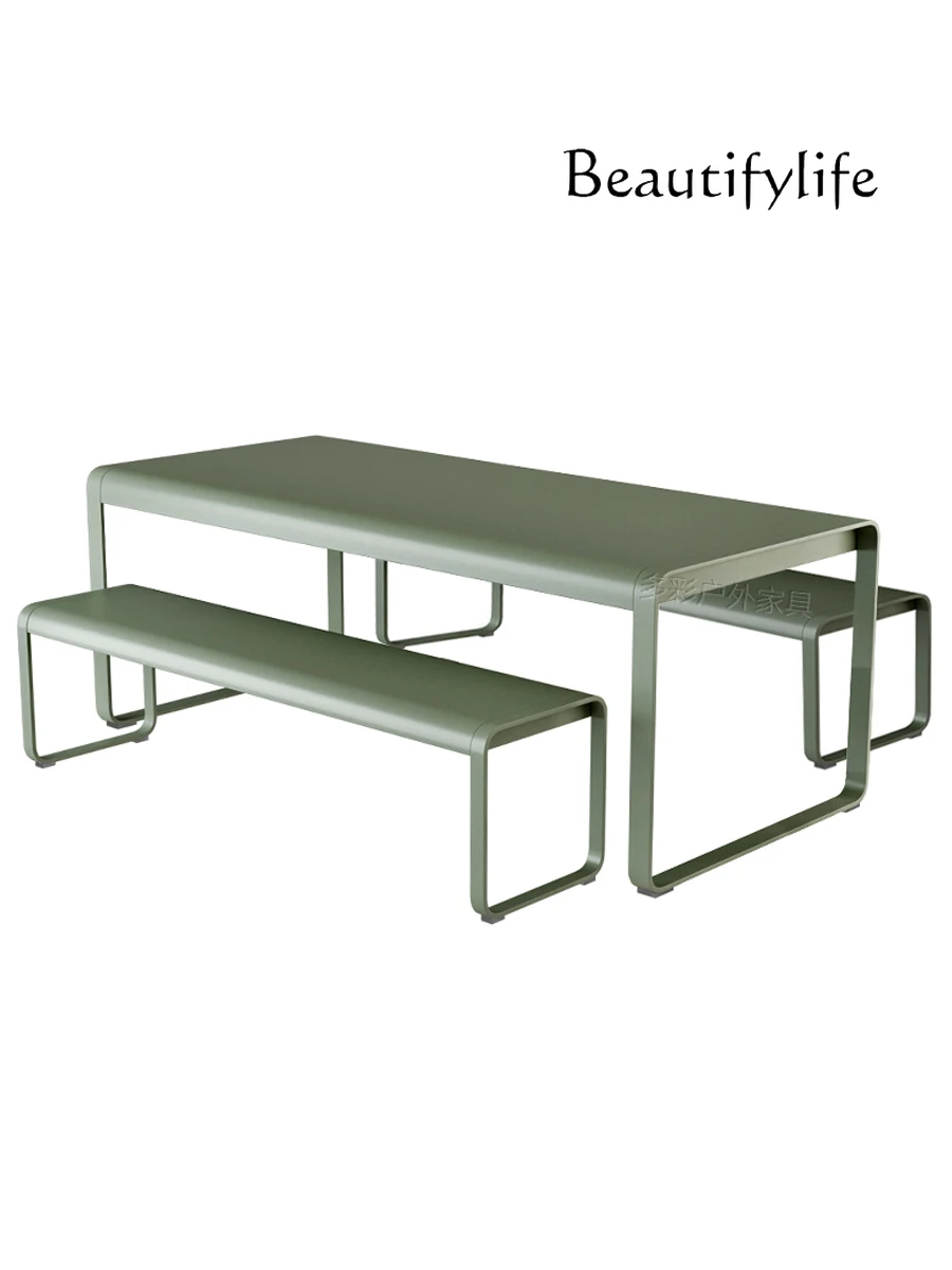 Outdoor Desk-Chair Three-Piece Leisure Simple Courtyard Bench Aluminum Alloy Outdoor Waterproof and Sun Protection
Outdoor Desk-Chair Three-Piece Leisure Simple Courtyard Bench Aluminum Alloy Outdoor Waterproof and Sun Protection