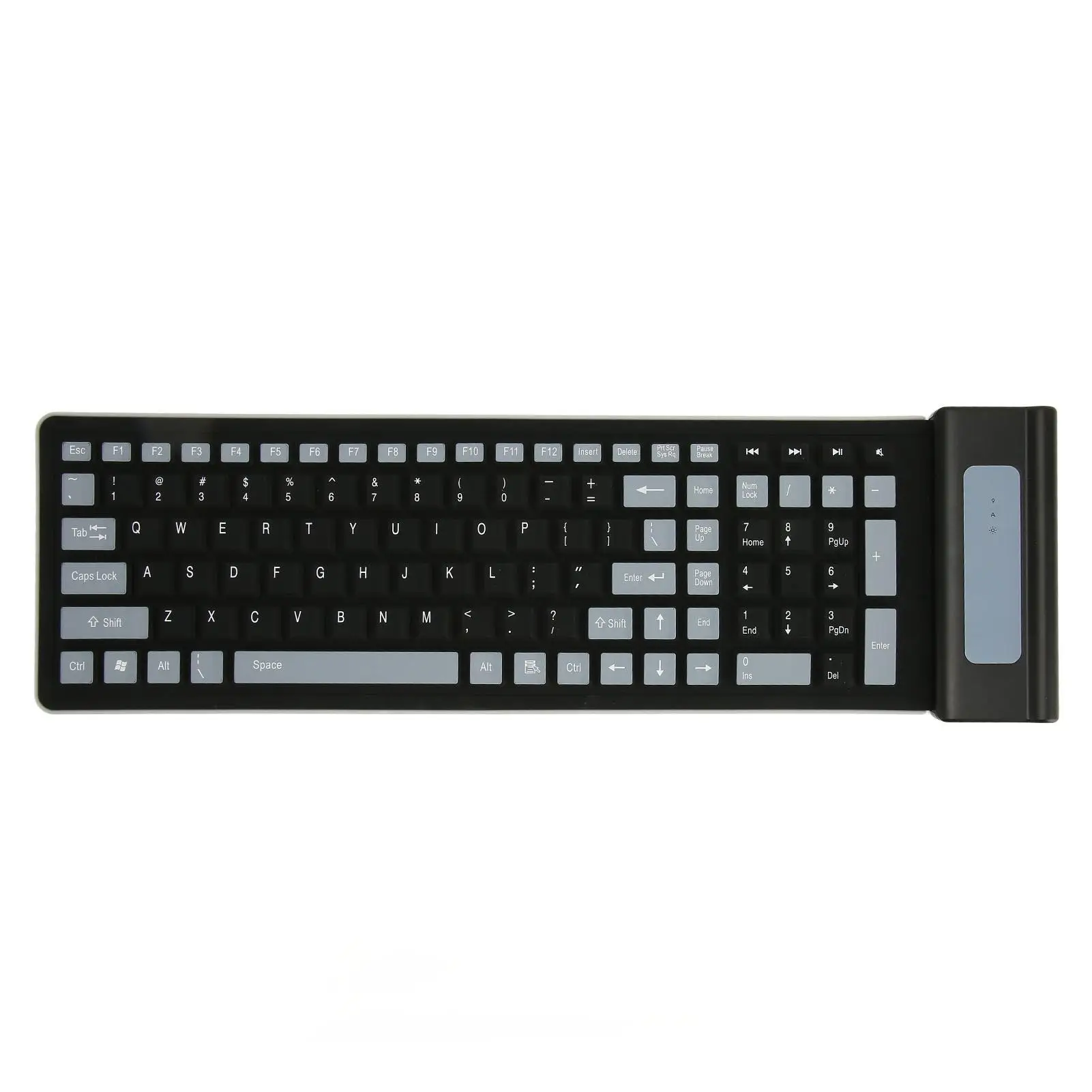 Folding Waterproof Dustproof Silicone Keyboard 107 Keys Wireless USB Soft Silent Design Two Colors
Folding Waterproof Dustproof Silicone Keyboard 107 Keys Wireless USB Soft Silent Design Two Colors