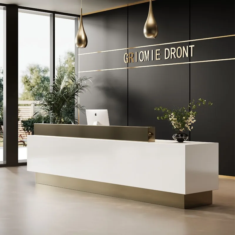 Beauty Office Cashier Reception Desk Counter Luxury Simple Reception Desks Modern Salon Escritorio De Recepcion Luxury Furniture
Beauty Office Cashier Reception Desk Counter Luxury Simple Reception Desks Modern Salon Escritorio De Recepcion Luxury Furniture