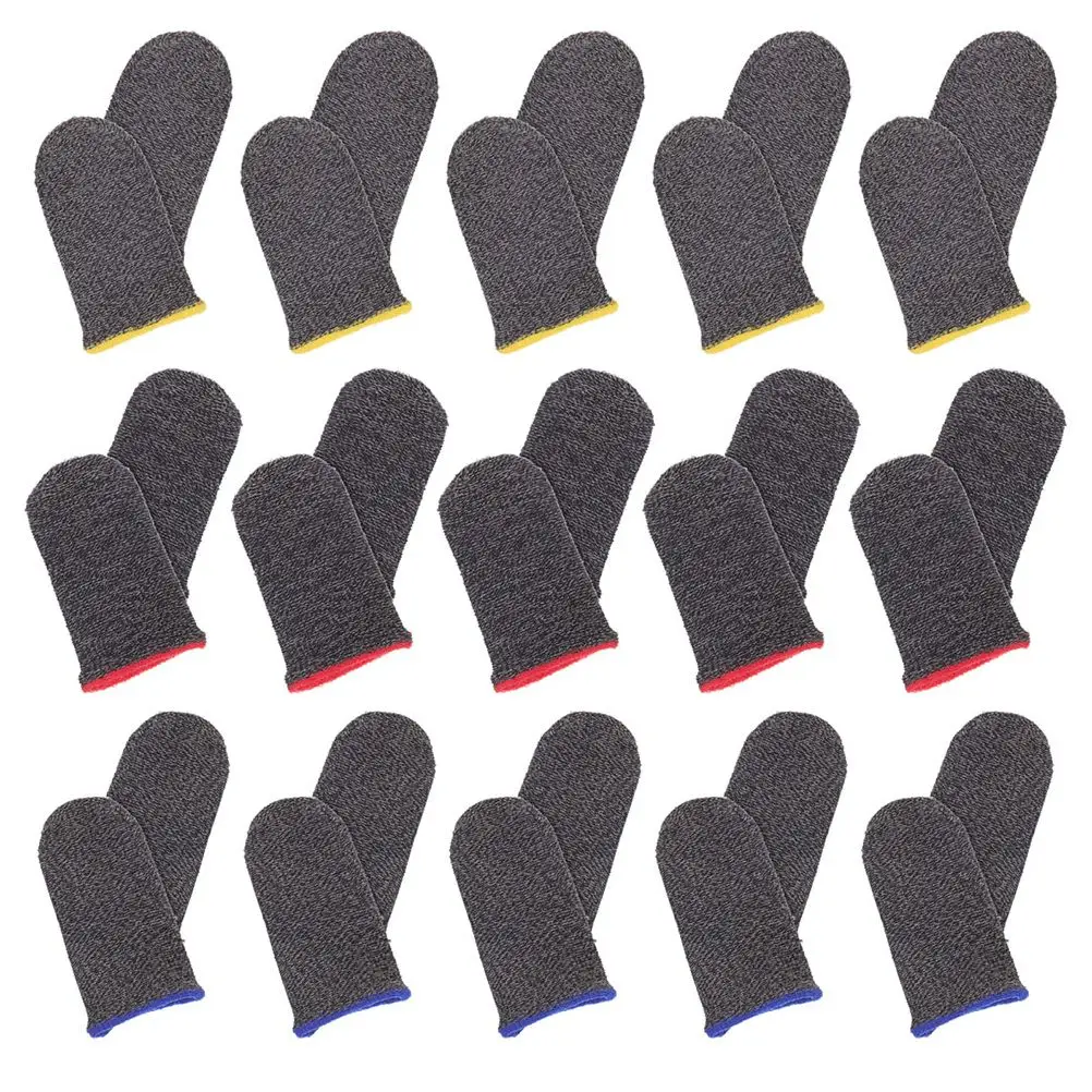 30 Pcs Anti-slip Gaming Finger Cover Sweat-resistant Protector Black Silver Fiber Durable Thin Design Reusable Long Time
30 Pcs Anti-slip Gaming Finger Cover Sweat-resistant Protector Black Silver Fiber Durable Thin Design Reusable Long Time