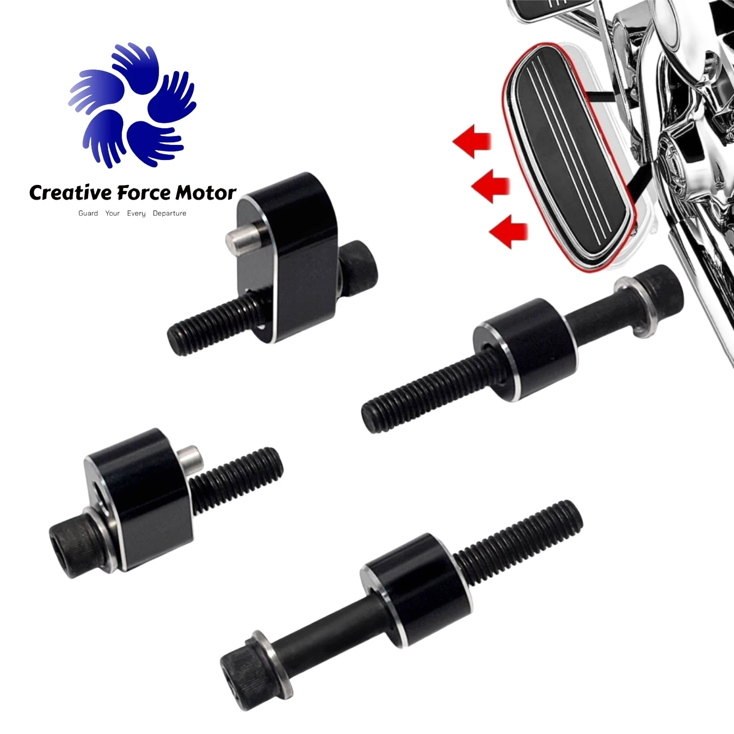 1" motorcycle footrest pedal extender footboards extension kit For Harley Davidson Road King Touring Tri Electra Glide 2009-2025
1" motorcycle footrest pedal extender footboards extension kit For Harley Davidson Road King Touring Tri Electra Glide 2009-2025