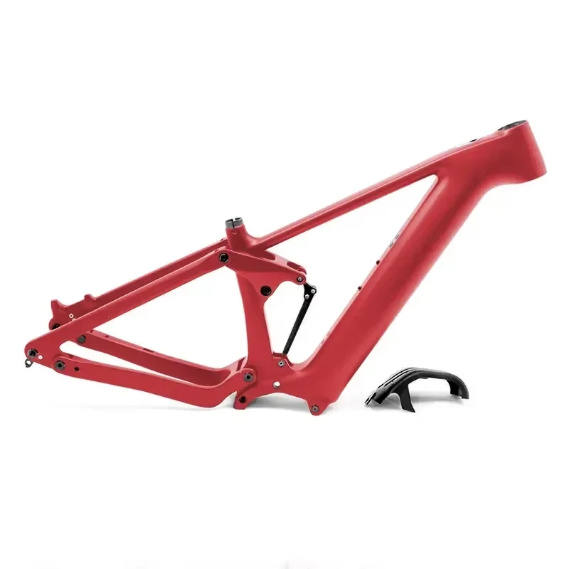 Carbon Electric MTB Frame, Full Suspension Mid Drive Ebike Frame Kit, Lightweight Off Road Cycling Frame
Carbon Electric MTB Frame, Full Suspension Mid Drive Ebike Frame Kit, Lightweight Off Road Cycling Frame