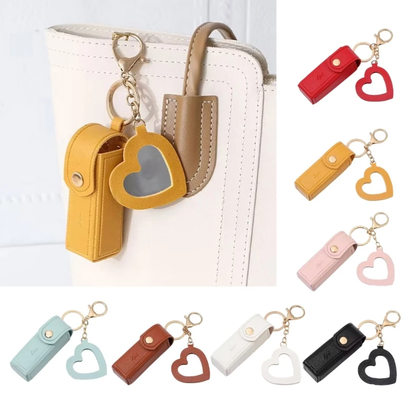 Lipstick Cover Keychain Lipstick Bag Key Chain Lip Balm Lipsticks Keyring Bag Accessories Jewelry Gift for Backpack Y08E
Lipstick Cover Keychain Lipstick Bag Key Chain Lip Balm Lipsticks Keyring Bag Accessories Jewelry Gift for Backpack Y08E