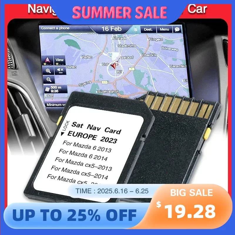 8GB SD Card GPS Sat Navi EU UK Maps Update GPS System Software for Mazda 6 CX-5 Car 2024 Update Car Gps Radio Accessories
8GB SD Card GPS Sat Navi EU UK Maps Update GPS System Software for Mazda 6 CX-5 Car 2024 Update Car Gps Radio Accessories