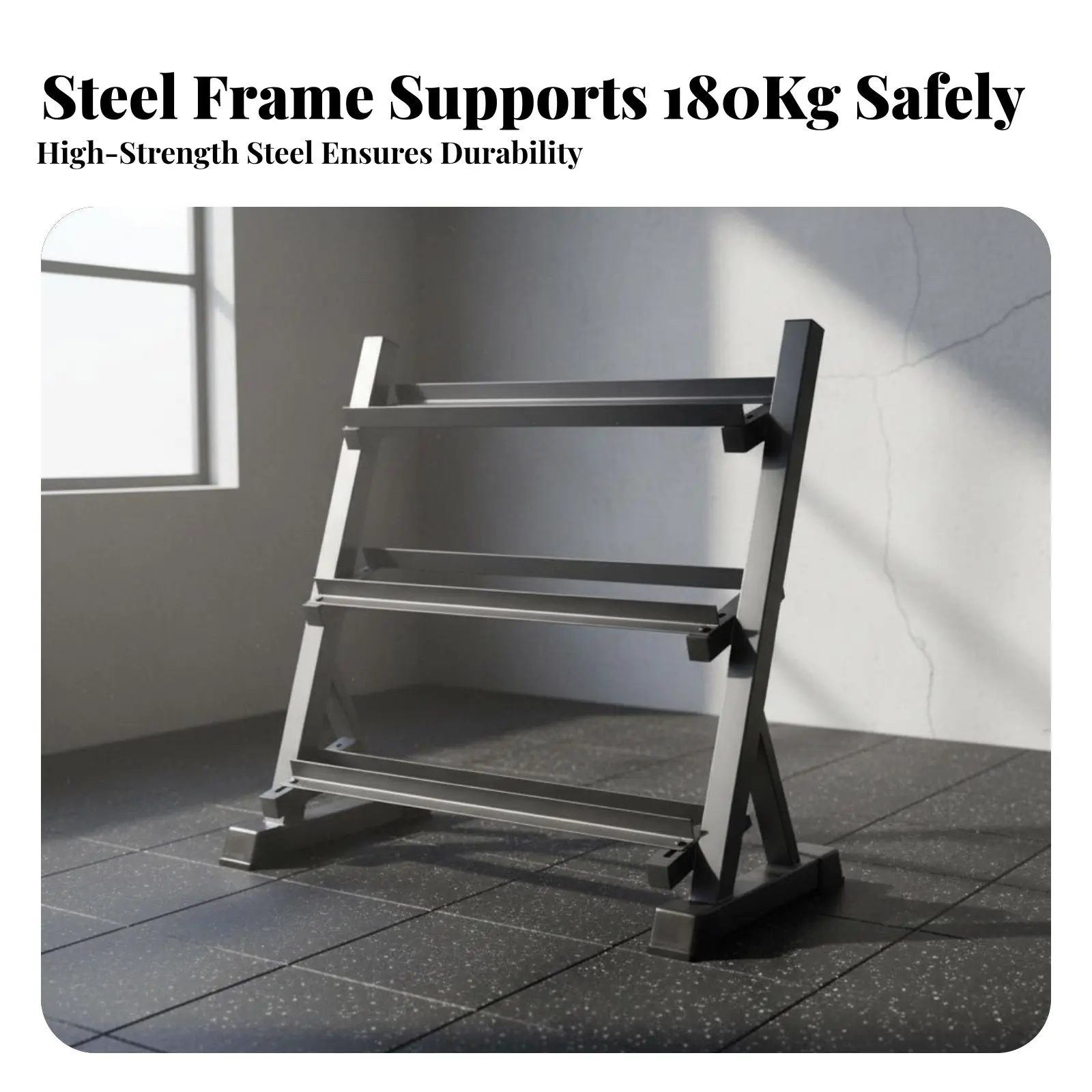 Steel Dumbbell Rack, 3-Tier Adjustable Storage Stand, Home Gym Organizer, Hex Dumbbell Accessory
Steel Dumbbell Rack, 3-Tier Adjustable Storage Stand, Home Gym Organizer, Hex Dumbbell Accessory