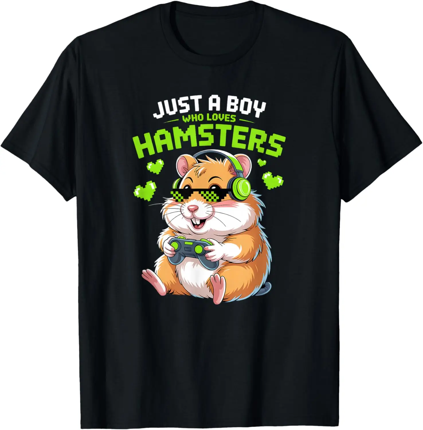 Gamer Hamster Just A Boy Who Loves Hamsters Graphic T-Shirt Short Sleeve Cotton Tee Men
Gamer Hamster Just A Boy Who Loves Hamsters Graphic T-Shirt Short Sleeve Cotton Tee Men