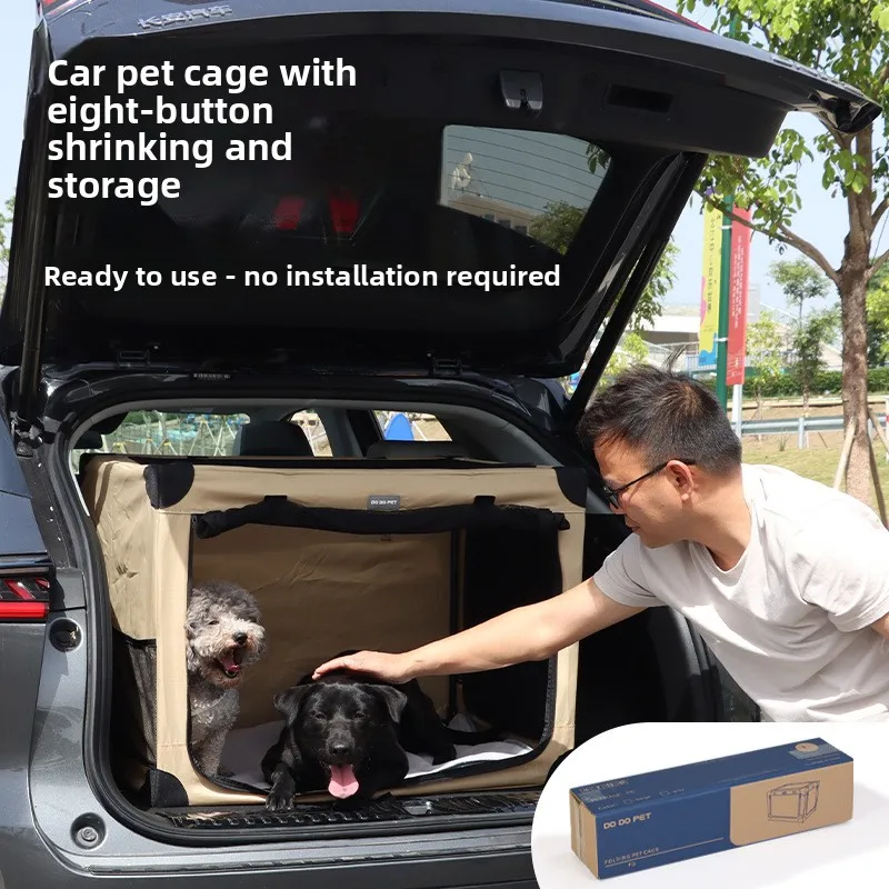 Pet car dog cage trunk large dog car folding cat kennel pet cage pet supplies
Pet car dog cage trunk large dog car folding cat kennel pet cage pet supplies