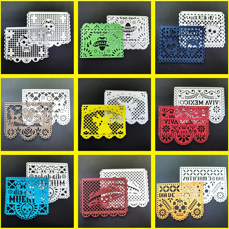 2023 г., новая коллекция мексиканских флагов, металлическая Форма для резки бумаги и печати карт, бесцветные штампы для тиснения
2023 г., новая коллекция мексиканских флагов, металлическая Форма для резки бумаги и печати карт, бесцветные штампы для тиснения