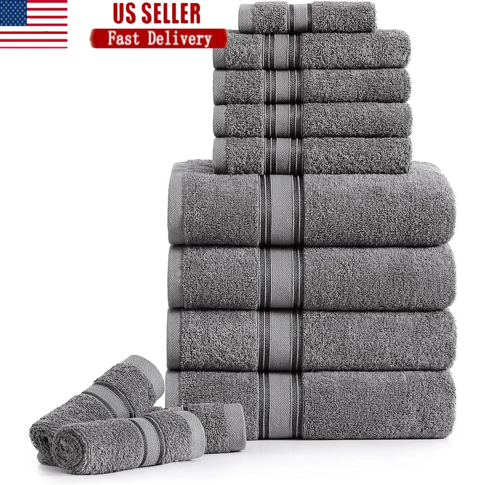 Luxury Bath Towels Set 12 Pieces 100 Cotton Soft Absorbent Zero Twist Bathroom Towels Highly Absorbent Hand Towels Wash Cloths
Luxury Bath Towels Set 12 Pieces 100 Cotton Soft Absorbent Zero Twist Bathroom Towels Highly Absorbent Hand Towels Wash Cloths