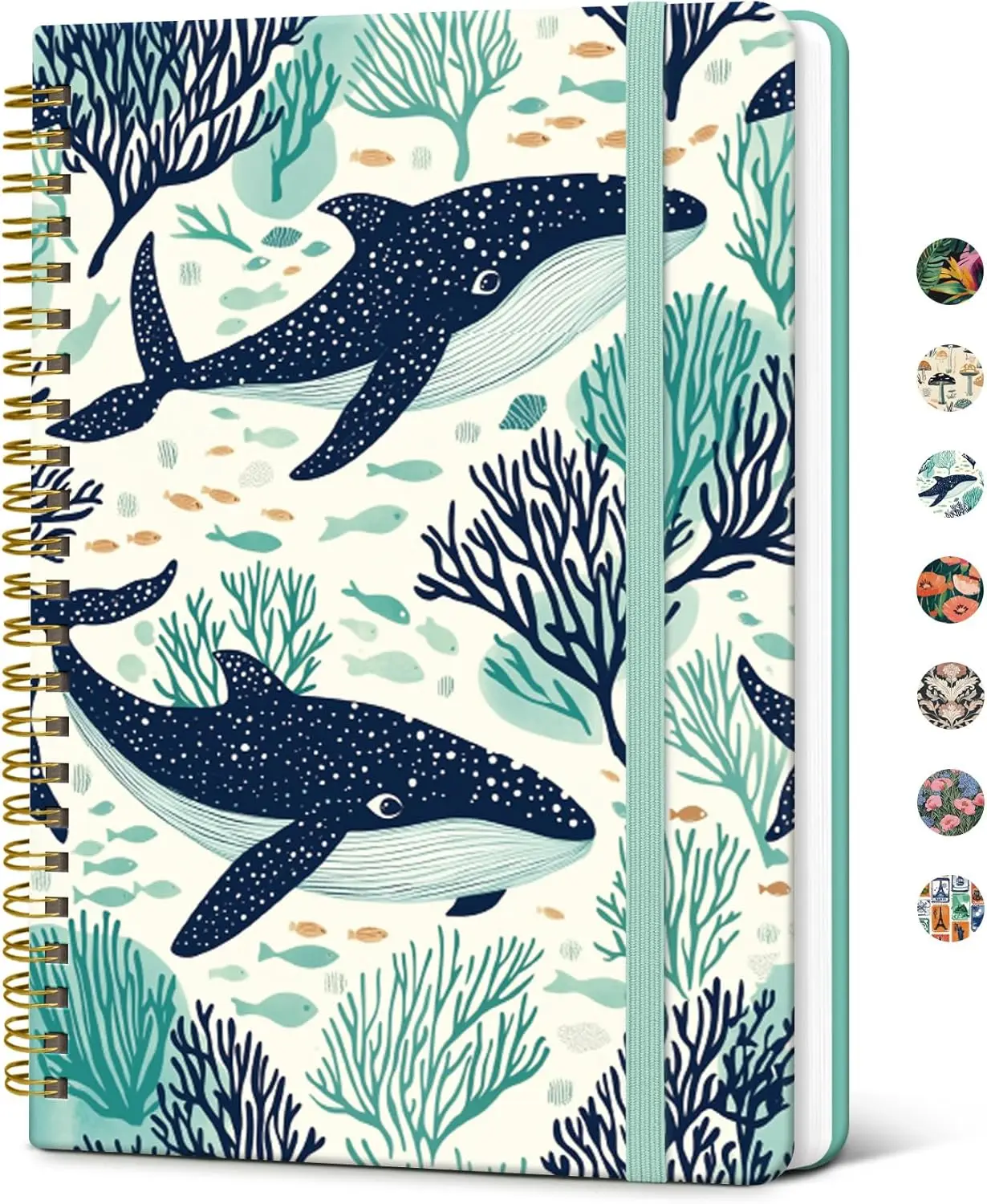 Taja Lined Spiral Journal Notebook for Women, A5 Cute College Ruled Hardcover Notebook for Work & Note Taking, Pretty Journal for Writing, 140 Pages, Drifting Whales
Taja Lined Spiral Journal Notebook for Women, A5 Cute College Ruled Hardcover Notebook for Work & Note Taking, Pretty Journal for Writing, 140 Pages, Drifting Whales