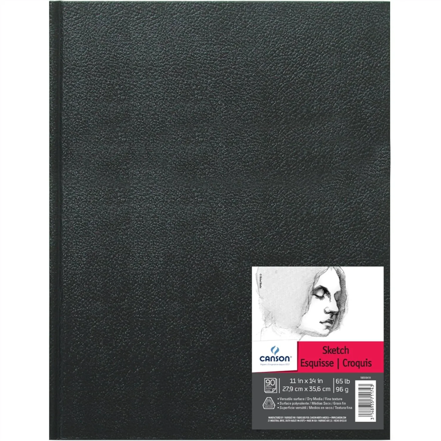 Hardbound Sketchbook 11x14, 184 Pages 65lb Artist Paper for Graphite, Charcoal & Colored Pencil
Hardbound Sketchbook 11x14, 184 Pages 65lb Artist Paper for Graphite, Charcoal & Colored Pencil