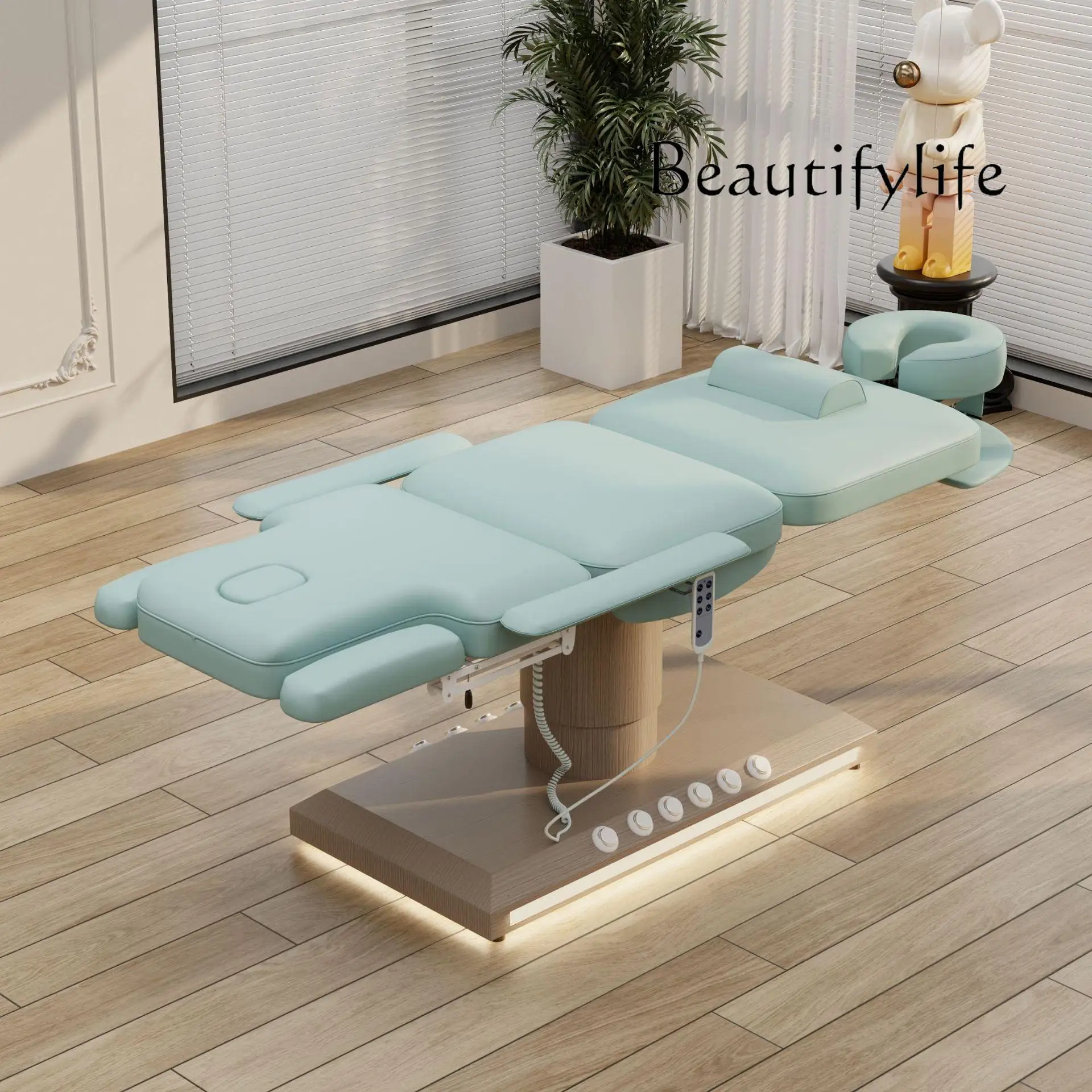 Electric beauty bed with lamp, special body bed for beauty salon, massage physiotherapy pattern embroidery bed
Electric beauty bed with lamp, special body bed for beauty salon, massage physiotherapy pattern embroidery bed