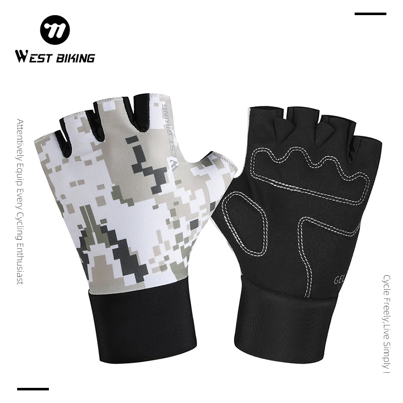 WEST BIKING Cycling Gloves Summer Half Finger Shockproof Outdoor Gloves Children Breathable Camouflage Bike Gloves Equipment
WEST BIKING Cycling Gloves Summer Half Finger Shockproof Outdoor Gloves Children Breathable Camouflage Bike Gloves Equipment