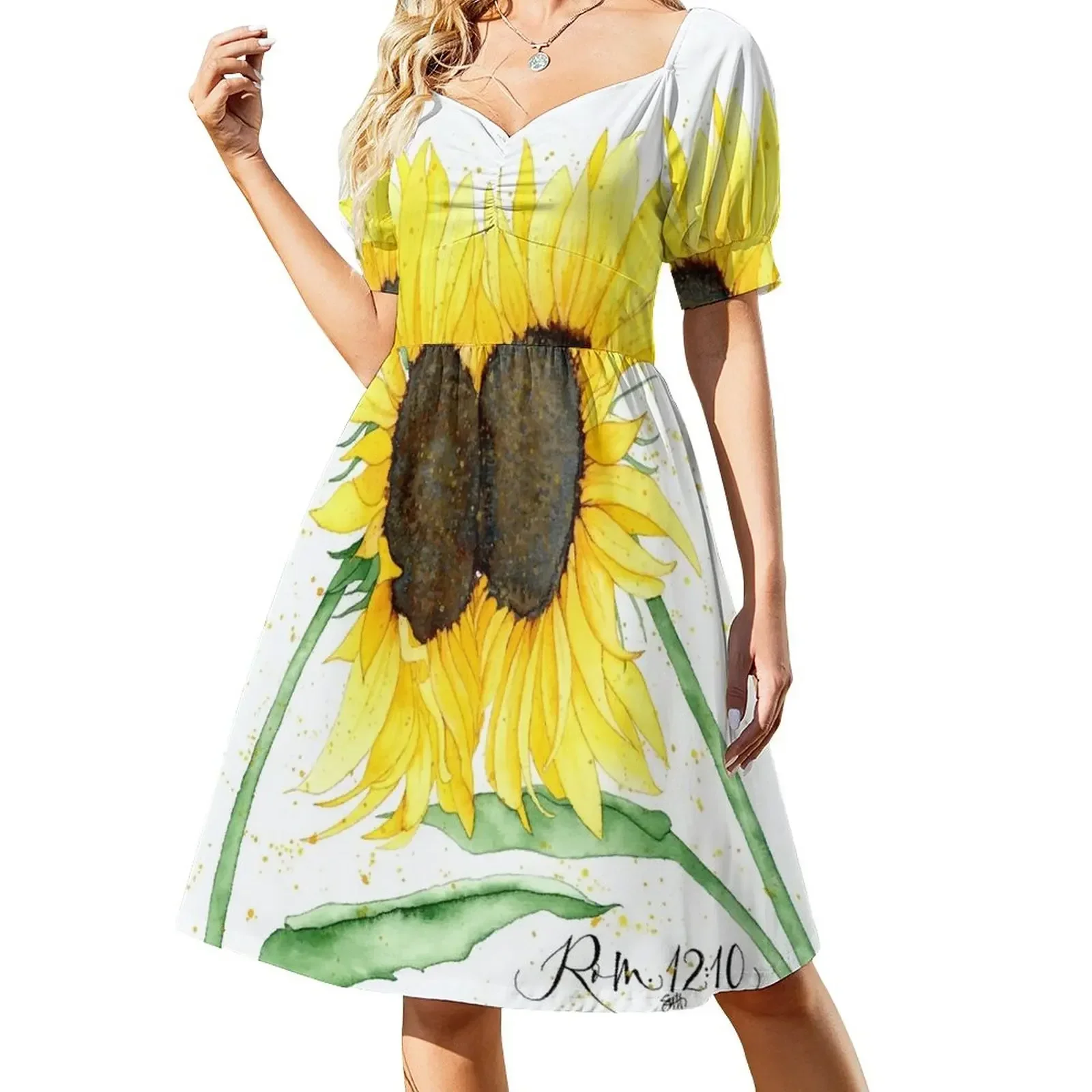 sunflower watercolor art Short-Sleeved Dress clothes beach outfits for women Dress
sunflower watercolor art Short-Sleeved Dress clothes beach outfits for women Dress