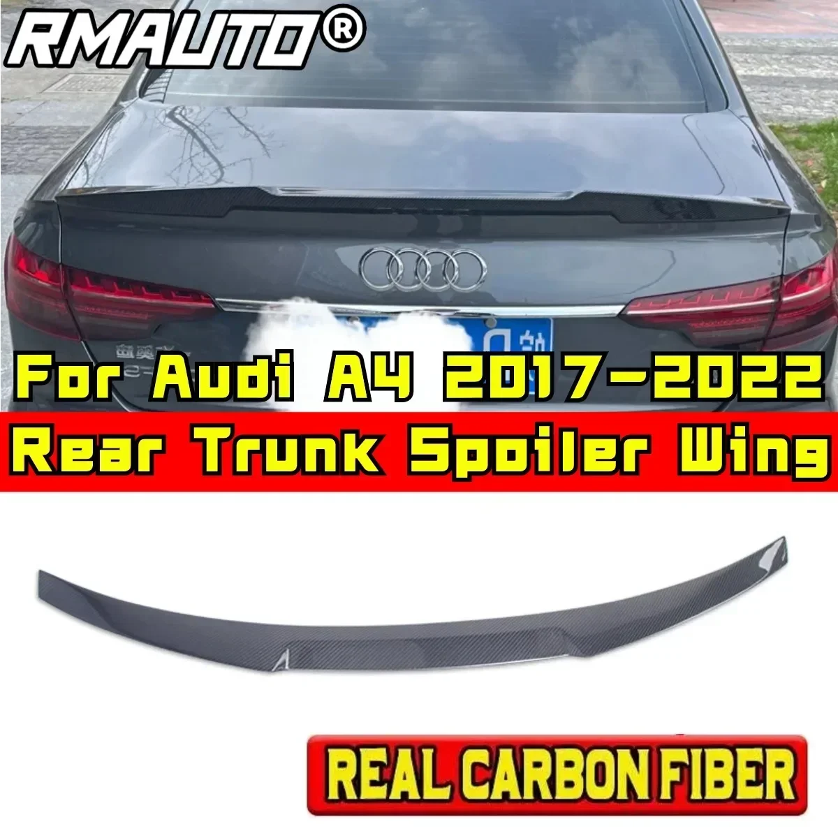 Для Audi A4 B9 2017 2018 2019 2020 2021 2022 Задний спойлер Крыло Комплект кузова Автомобильный задний спойлер багажника Заднее крыло багажника Внешняя часть
Для Audi A4 B9 2017 2018 2019 2020 2021 2022 Задний спойлер Крыло Комплект кузова Автомобильный задний спойлер багажника Заднее крыло багажника Внешняя часть