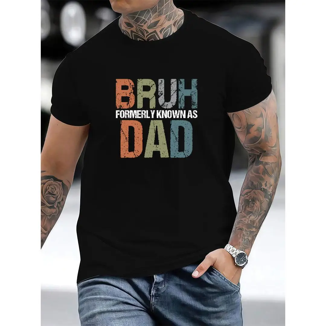 Funny Dad T-Shirt Bruh Formerly Known As Dad Graphic Tee Men's Vintage Casual Short Sleeve Top Father's Day Gift Idea
Funny Dad T-Shirt Bruh Formerly Known As Dad Graphic Tee Men's Vintage Casual Short Sleeve Top Father's Day Gift Idea