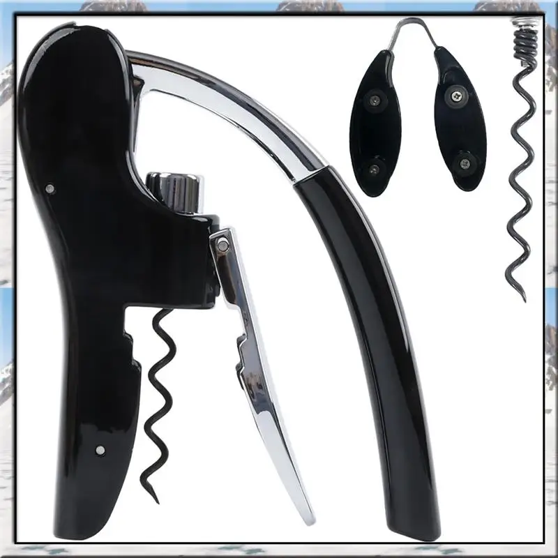 AA46 Stainless Steel Wine Bottle Opener, Vertical Lever Corkscrew With Built In Foil Cutter Design, Manual Corkscrew
AA46 Stainless Steel Wine Bottle Opener, Vertical Lever Corkscrew With Built In Foil Cutter Design, Manual Corkscrew
