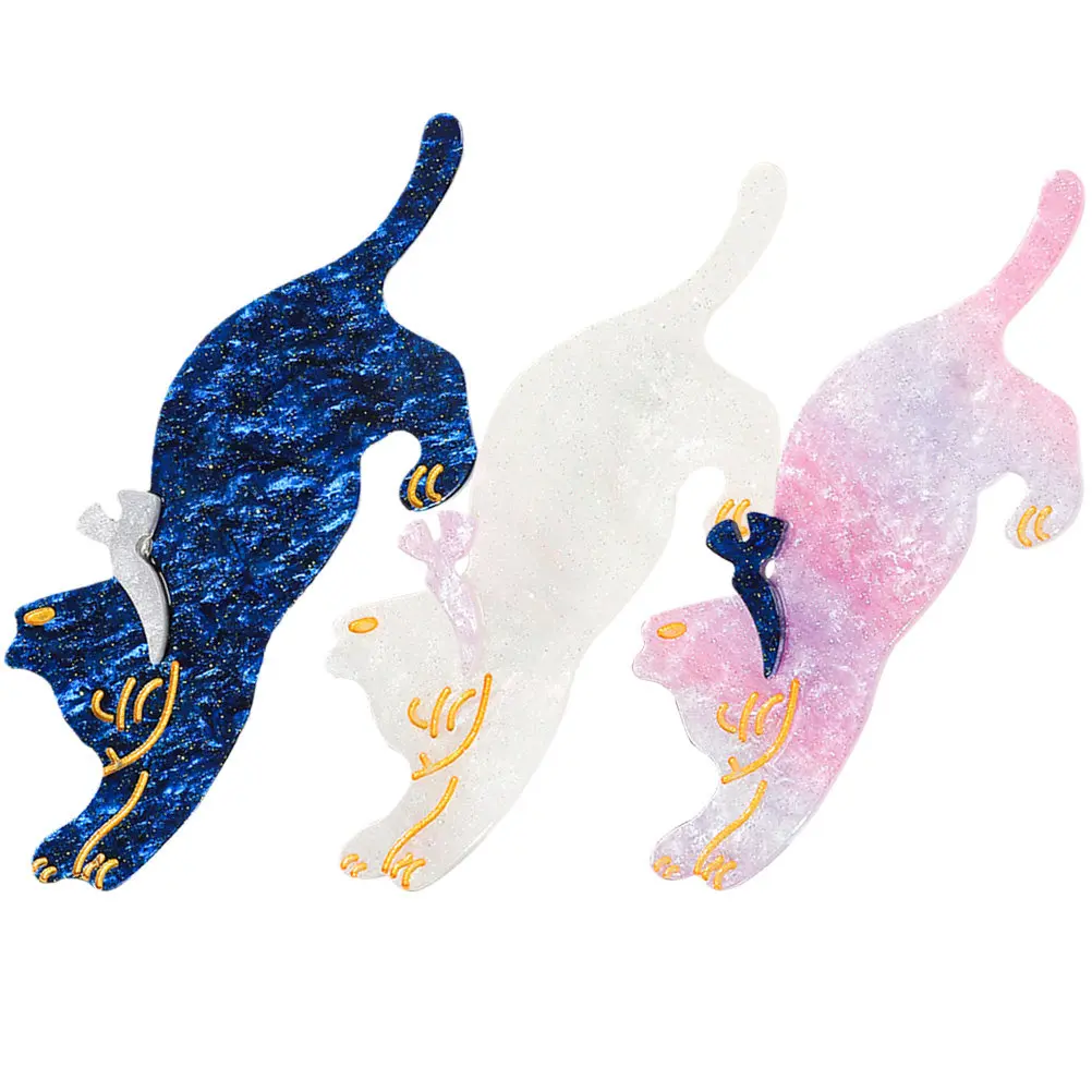 3Pcs Cat Hair Clips Acrylic Duckbill Clip Bright Color Hair Accessory Barrettes for Women Girls Styling Tool Cat Barrette
3Pcs Cat Hair Clips Acrylic Duckbill Clip Bright Color Hair Accessory Barrettes for Women Girls Styling Tool Cat Barrette