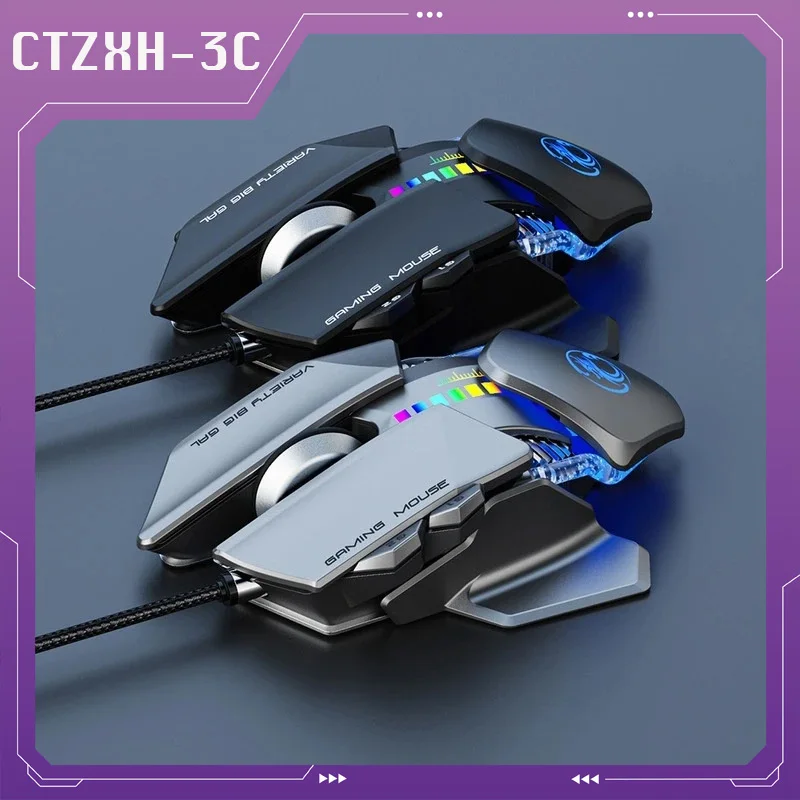 Проводная Rgb Usb-мышь для геймеров Lol макро разрешение Регулируемый корпус с водяным охлаждением 6 клавиш Механическая мышь 4000dpi
Проводная Rgb Usb-мышь для геймеров Lol макро разрешение Регулируемый корпус с водяным охлаждением 6 клавиш Механическая мышь 4000dpi