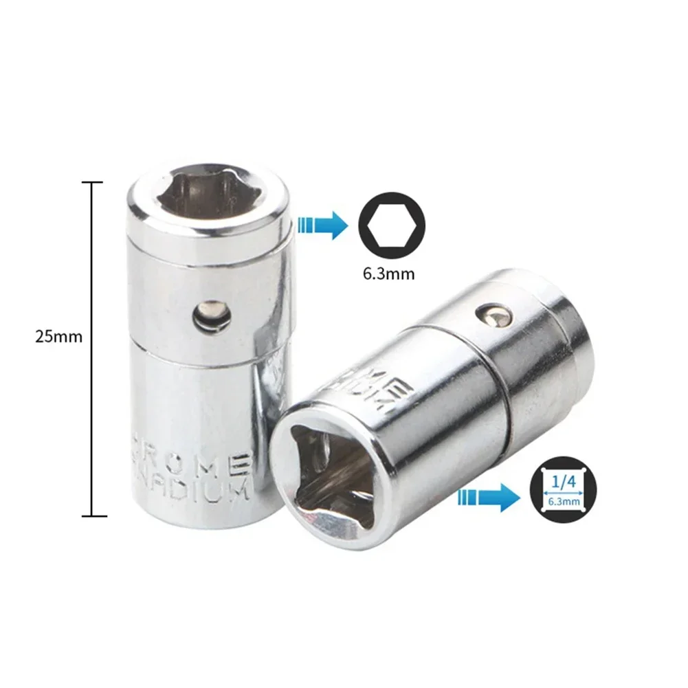 Hot Sale Drill Socket Adapter Standard 1/4" Hex Shank 1/4 Square Drive Standard 1/4" Hex Shank For Impact Driver
Hot Sale Drill Socket Adapter Standard 1/4" Hex Shank 1/4 Square Drive Standard 1/4" Hex Shank For Impact Driver