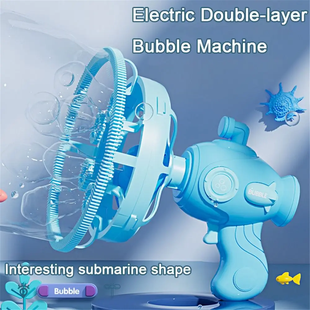 New Double-layer Bubble Electric Bubble Machine Plastic Toy Gift Handheld Bubble Machine Bubble Toy Party Interaction
New Double-layer Bubble Electric Bubble Machine Plastic Toy Gift Handheld Bubble Machine Bubble Toy Party Interaction