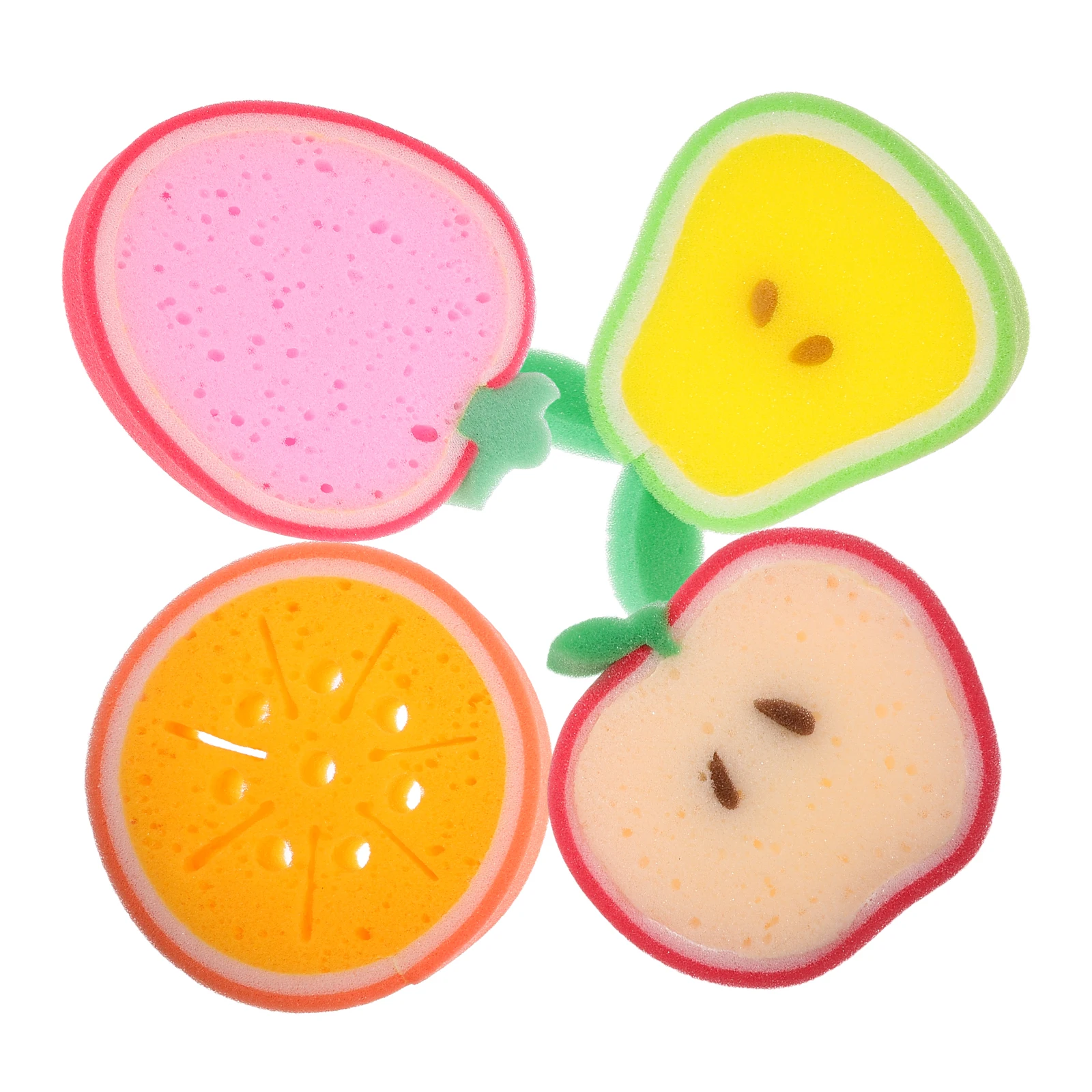 4pcs Fruit Shaped Sponge Kitchen Cleaning Scrubber Daily Use Cartoon Orange Strawberry Apple Pear Bath Dishes Wall Table Top
4pcs Fruit Shaped Sponge Kitchen Cleaning Scrubber Daily Use Cartoon Orange Strawberry Apple Pear Bath Dishes Wall Table Top