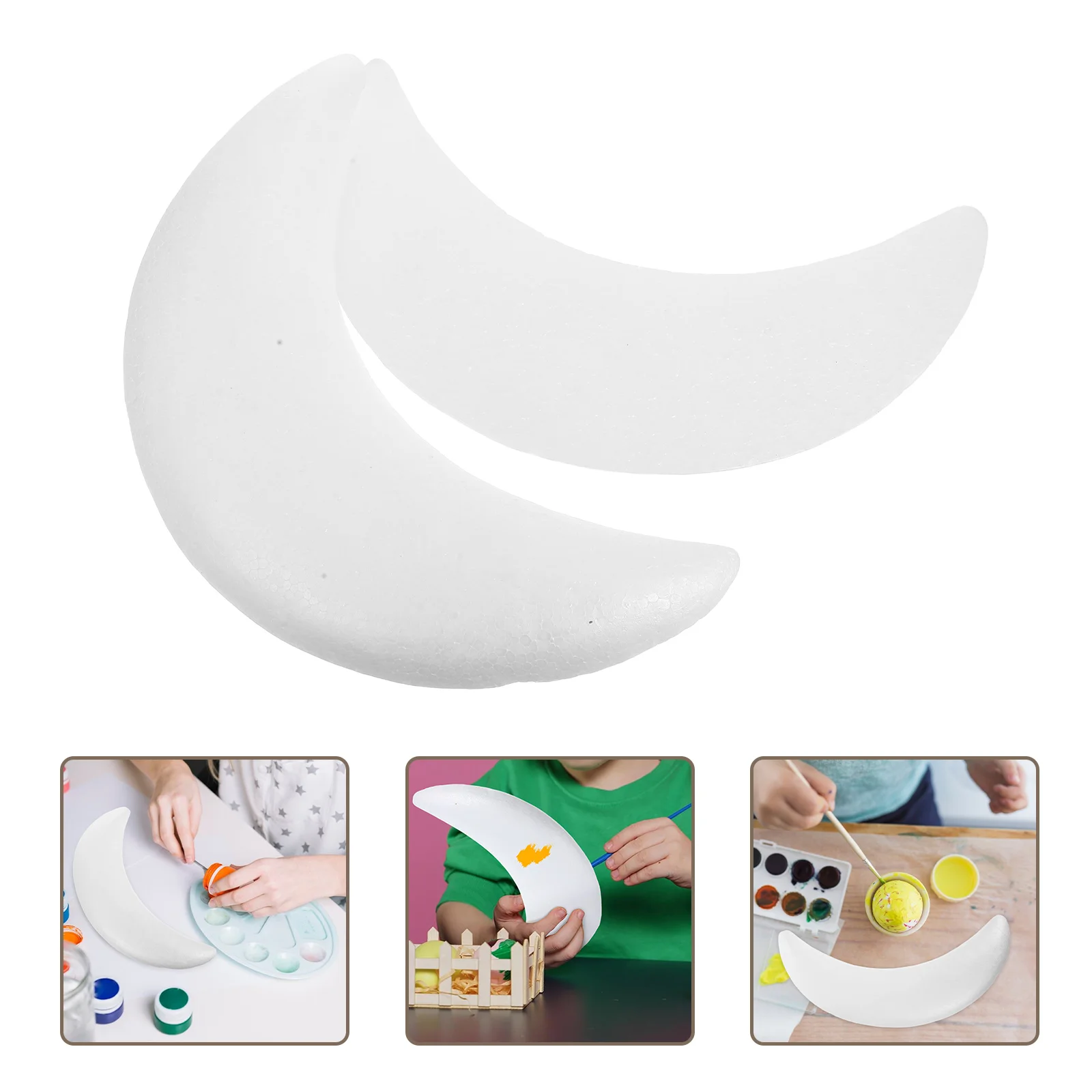 2 PCS Polystyrene Balls Moon Bubble Craft Crafting Supplies DIY Shaped Decorations
2 PCS Polystyrene Balls Moon Bubble Craft Crafting Supplies DIY Shaped Decorations