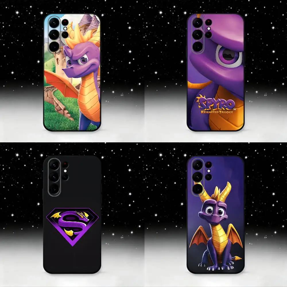 Cute Dragon S-Spyro Phone Case For Samsung S25,S24 Ultra,S20,S30 plus,S22 plus,S23,S30 Ultra 5G Silicone Black Shell
Cute Dragon S-Spyro Phone Case For Samsung S25,S24 Ultra,S20,S30 plus,S22 plus,S23,S30 Ultra 5G Silicone Black Shell