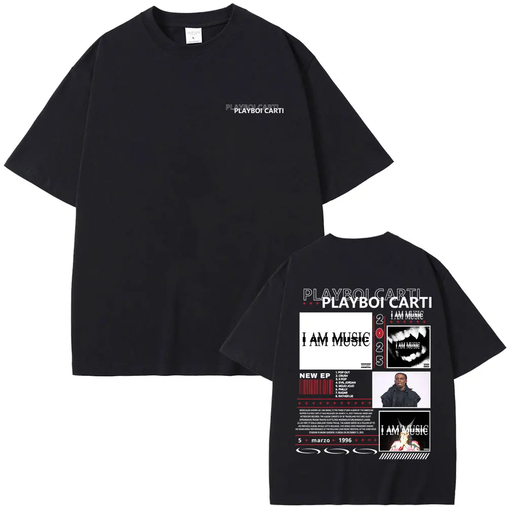 Rapper Playboi Carti I AM MUSIC Album T-shirt Summer Men Women Hip Hop Opium Streetwear Male Fashion Oversized Crewneck T Shirts
Rapper Playboi Carti I AM MUSIC Album T-shirt Summer Men Women Hip Hop Opium Streetwear Male Fashion Oversized Crewneck T Shirts